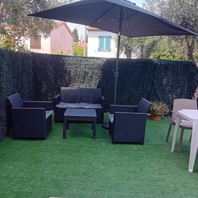 קאן סור מר Studio Cosy Terrasse Front Mer מראה חיצוני תמונה